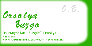 orsolya buzgo business card